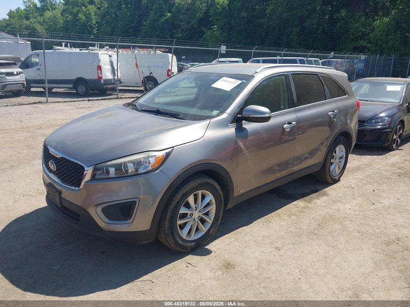 Vin: 5xypgda52gg105963, lot: 45817065, kia sorento 3.3l lx 20162