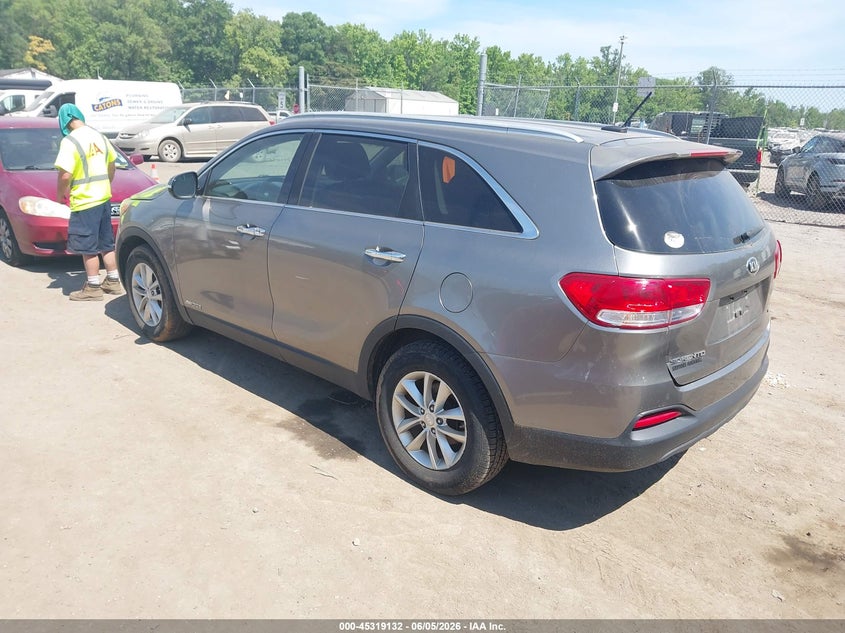 Vin: 5xypgda52gg105963, lot: 45817065, kia sorento 3.3l lx 20163
