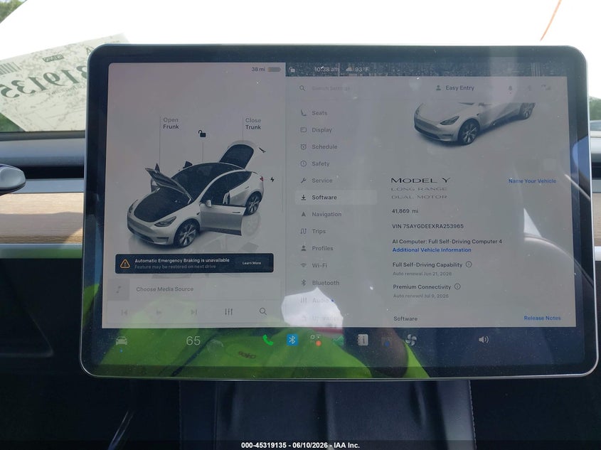 2024 Tesla Model Y Long Range Dual Motor All-Wheel Drive VIN: 7SAYGDEEXRA253965 Lot: 45319135