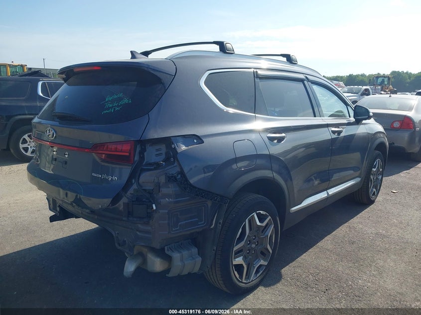 Vin: km8s7da28pu070968, lot: 45817109, hyundai santa fe plug-in hybrid limited 20234