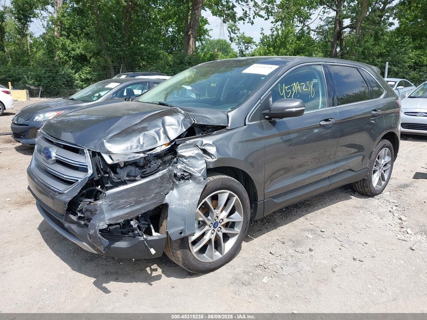 Vin: 2fmpk4k83gbc20367, lot: 45817171, ford edge titanium 20162