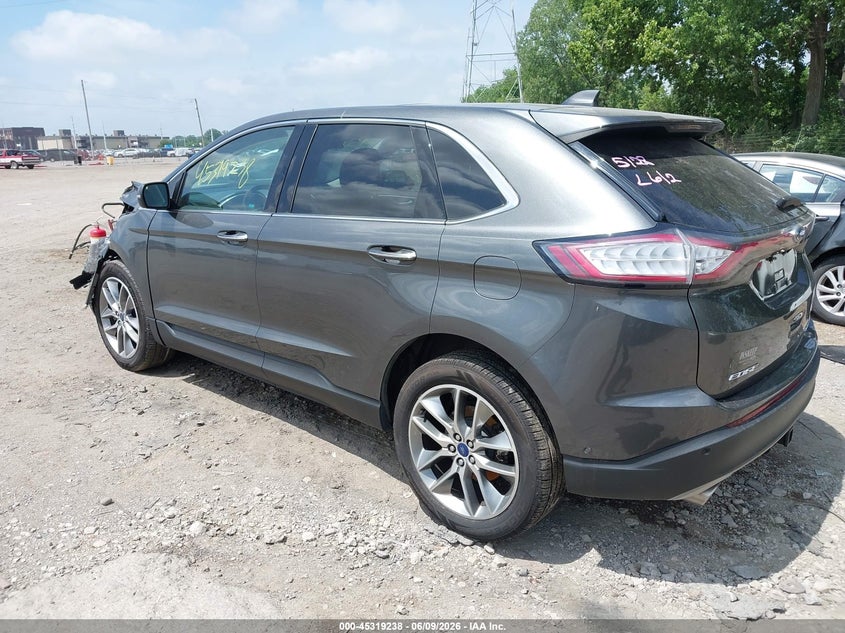 Vin: 2fmpk4k83gbc20367, lot: 45817171, ford edge titanium 20163