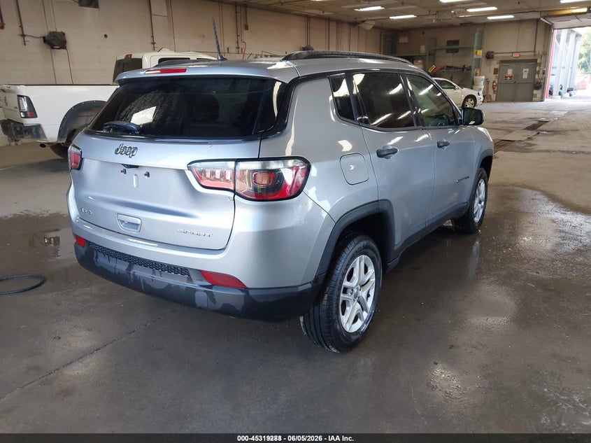 Vin: 3c4njdab6jt342230, lot: 45817221, jeep compass sport 4x4 20184