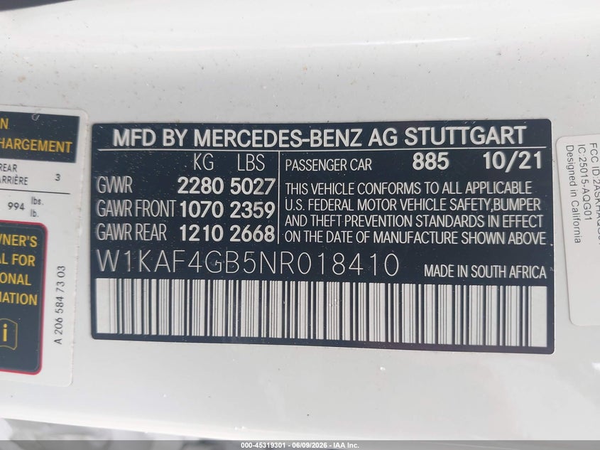 2022 MERCEDES-BENZ C 300 SEDAN — Photo 9