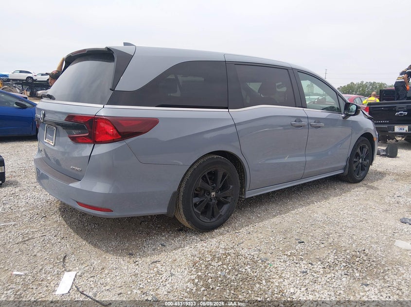 Vin: 5fnrl6h72rb074652, lot: 45817236, honda odyssey sport 20244