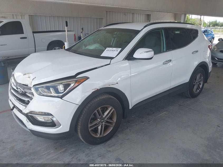 Vin: 5nmzu3lb2jh095317, lot: 45817308, hyundai santa fe sport 2.4l 20182