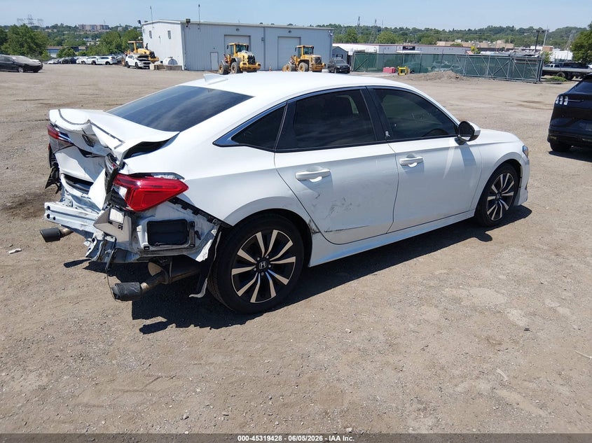 Vin: jhmfe1f79nx001313, lot: 45817361, honda civic ex 20224