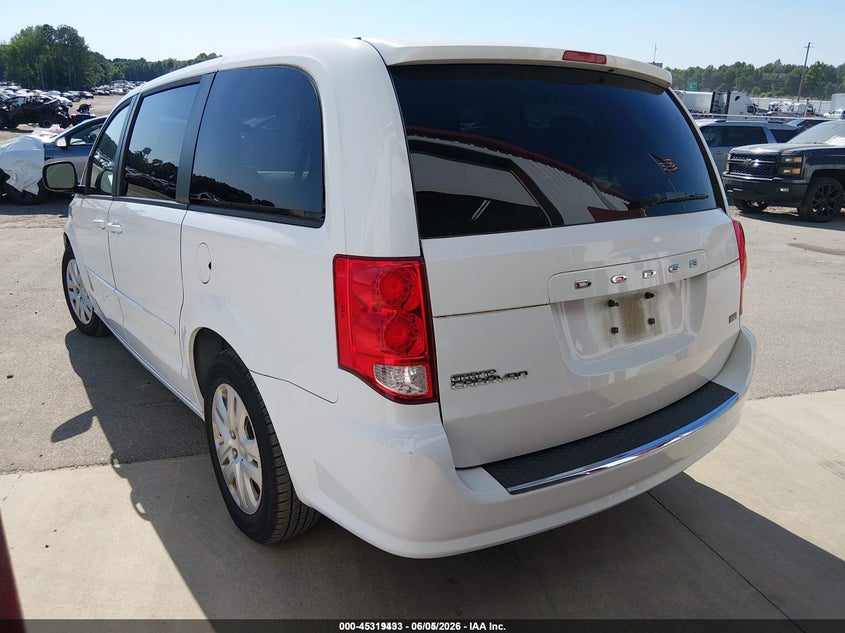 Vin: 2c4rdgbg9gr101553, lot: 45817366, dodge grand caravan se 20163