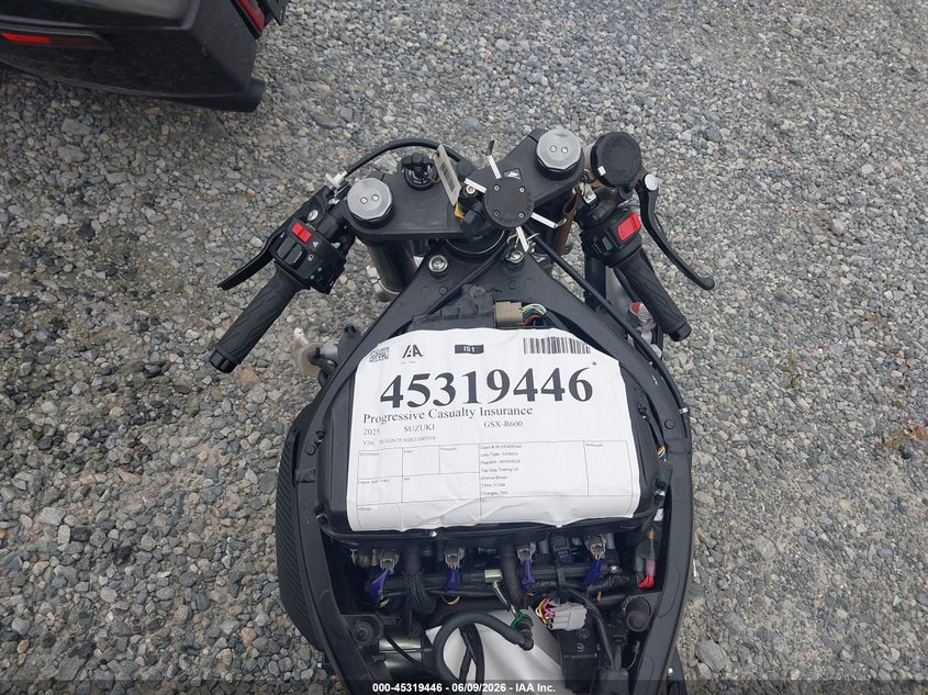 2025 Suzuki Gsx-R600 VIN: JS1GN7FA0S7100919 Lot: 45319446