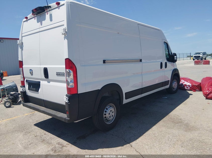 Vin: 3c6lrvdg1te168451, lot: 45817398, ram promaster 2500 tradesman high roof 159 wb w/pass seat 20264