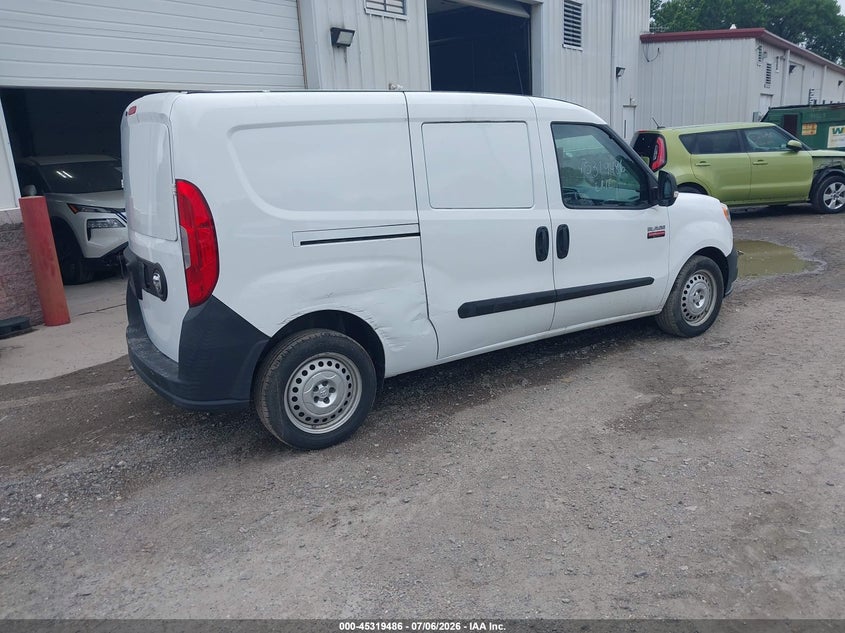 Vin: zfberfab1j6h42975, lot: 45817419, ram promaster city tradesman 20184