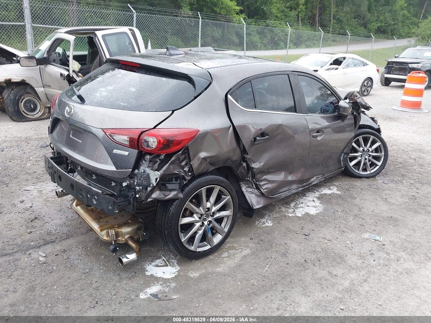Vin: 3mzbn1m36jm215897, lot: 45817462, mazda mazda3 grand touring 20184