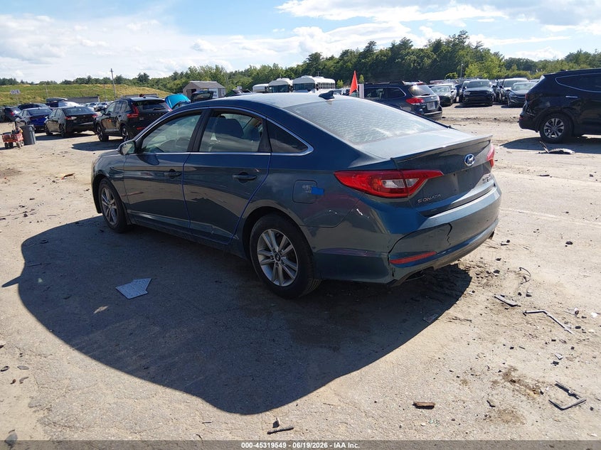 2016 HYUNDAI SONATA SEDAN 2.4L I-4 DI, DOHC, VVT, 185HP