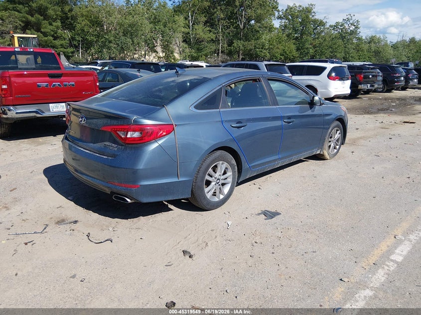 2016 HYUNDAI SONATA SEDAN 2.4L I-4 DI, DOHC, VVT, 185HP