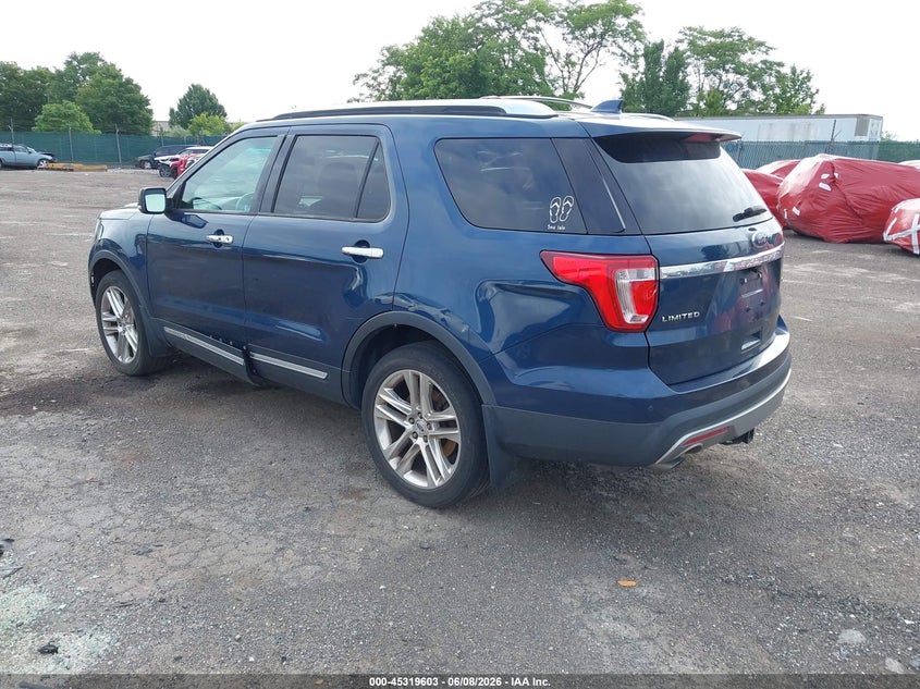 Vin: 1fm5k8fh5ggc97789, lot: 45817536, ford explorer limited 20163