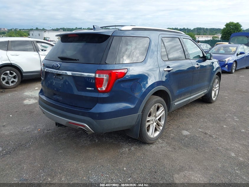 Vin: 1fm5k8fh5ggc97789, lot: 45817536, ford explorer limited 20164