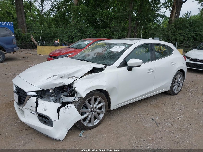 Vin: 3mzbn1m36hm133050, lot: 45817562, mazda mazda3 grand touring 20172