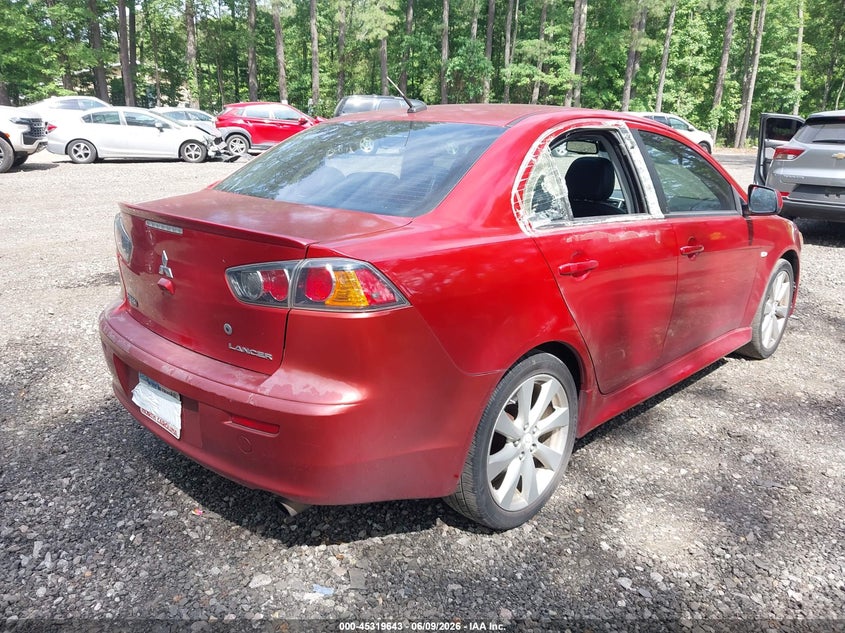 Vin: ja32u8fw7eu005525, lot: 45817576, mitsubishi lancer gt 20144