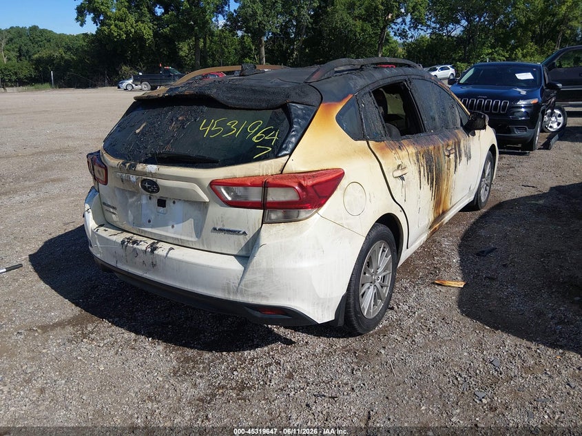 Vin: 4s3gtab64j3717126, lot: 45817580, subaru impreza 2.0i premium 20184