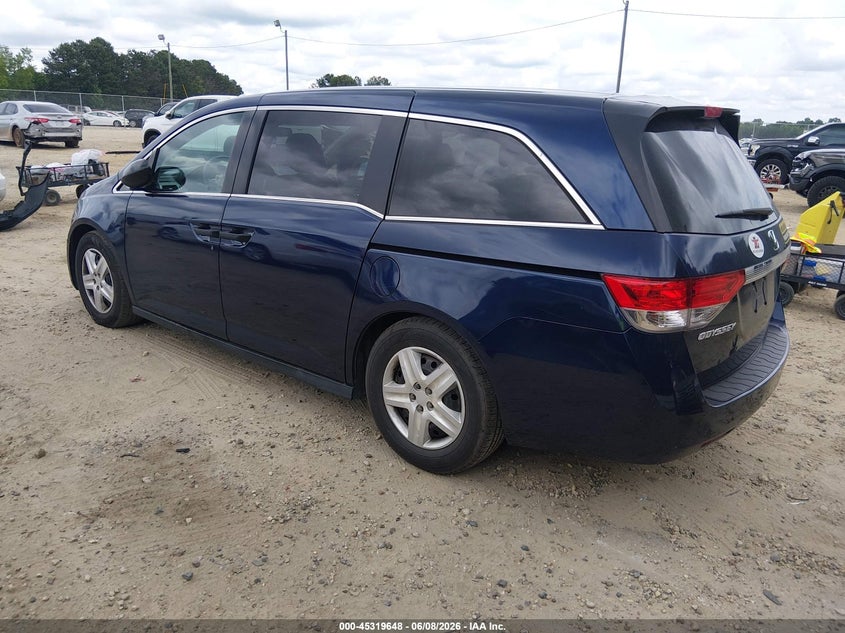 2016 HONDA ODYSSEY auction photo 3