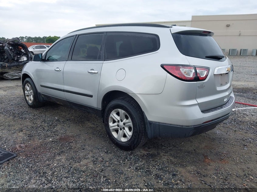Vin: 1gnkrfkd8fj122407, lot: 45817616, chevrolet traverse ls 20153