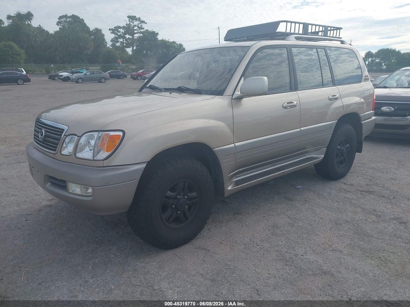 2001 LEXUS LX SPORT UTILITY VEHICLE 4.7L V-8 DOHC, 230HP