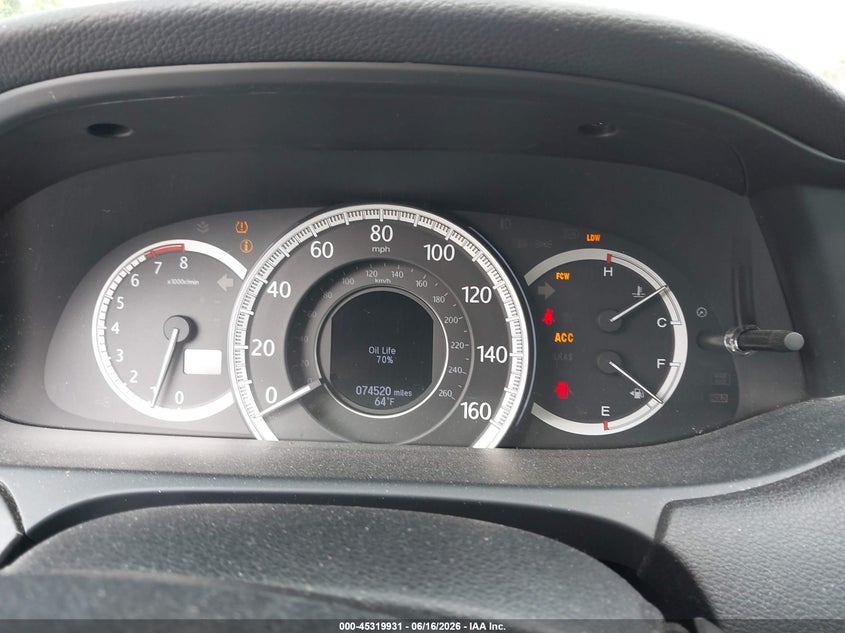 2014 HONDA ACCORD auction photo 7