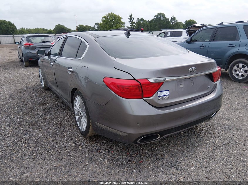 Vin: knalw4d43f6020598, lot: 45817875, kia k900 luxury 20153