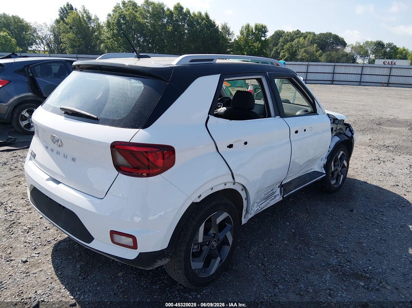 Vin: kmhrc8a39tu426008, lot: 45817961, hyundai venue sel w/two-tone roof 20264
