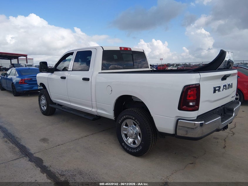 Vin: 3c6ur5cj5tg173058, lot: 45818075, ram 2500 tradesman  4x4 6'4 box 20263