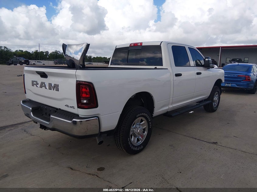 Vin: 3c6ur5cj5tg173058, lot: 45818075, ram 2500 tradesman  4x4 6'4 box 20264