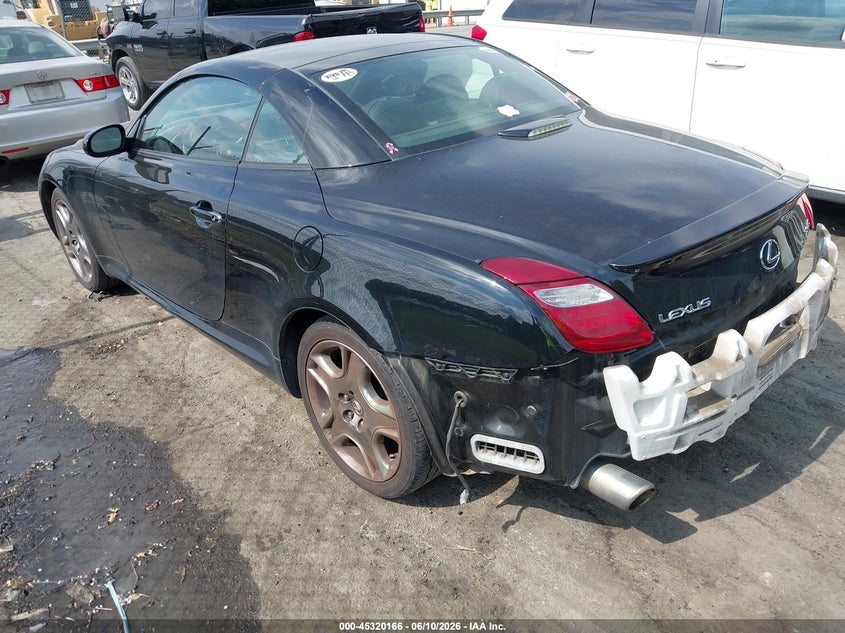 2008 LEXUS SC CABRIO 4.3L V-8 DOHC, VVT, 288HP