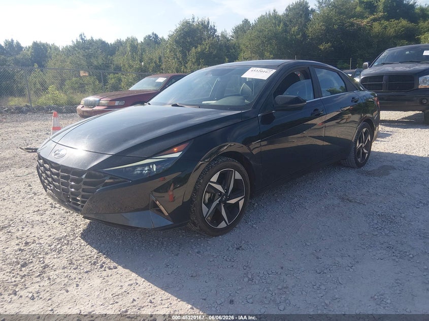 Vin: kmhln4aj9pu066106, lot: 45818100, hyundai elantra hybrid limited 20232