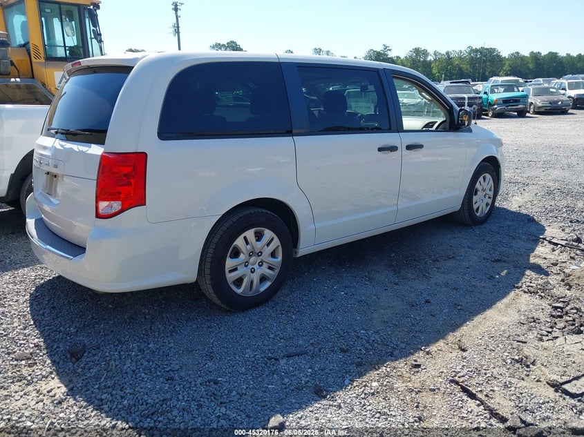 Vin: 2c4rdgbg6lr217965, lot: 45818109, dodge grand caravan se 20204