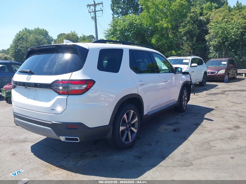 Vin: 5fnyg1h70sb057227, lot: 45818122, honda pilot touring 20254
