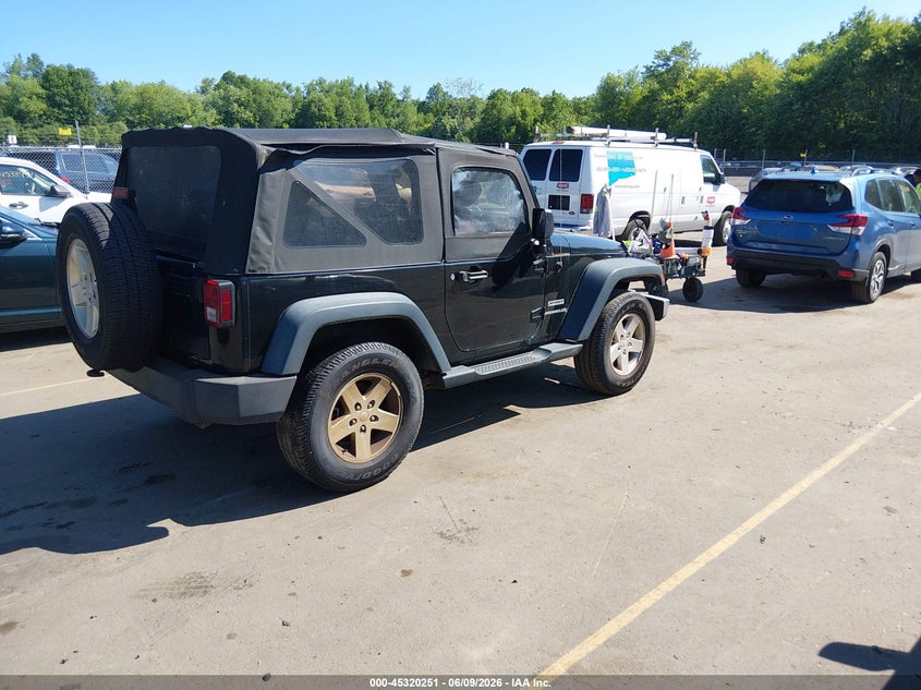 Vin: 1c4ajwag0dl679174, lot: 45818184, jeep wrangler sport 20134
