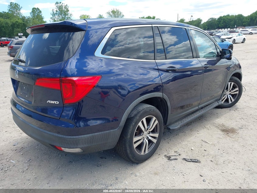 Vin: 5fnyf6h55hb088691, lot: 45818300, honda pilot ex-l 20174
