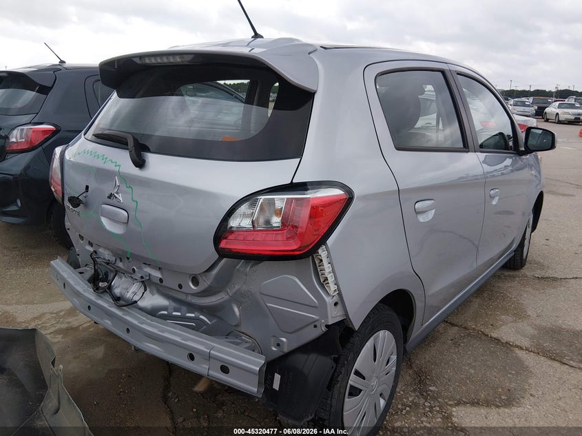 Vin: ml32auhj9rh030674, lot: 45818410, mitsubishi mirage es/le 20244