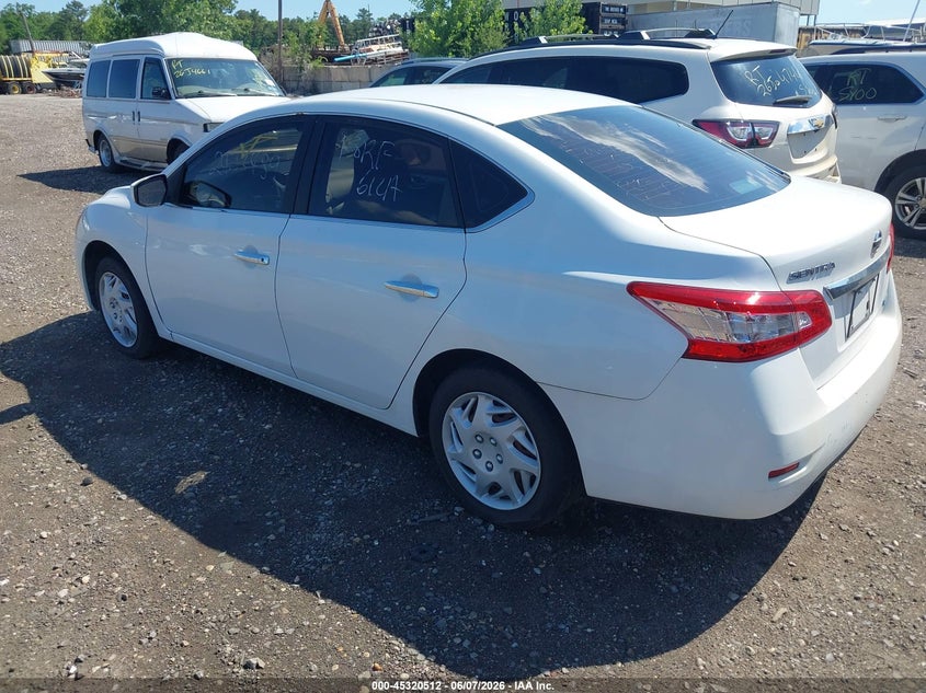 Vin: 3n1ab7ap0ey266783, lot: 45818445, nissan sentra sv 20143