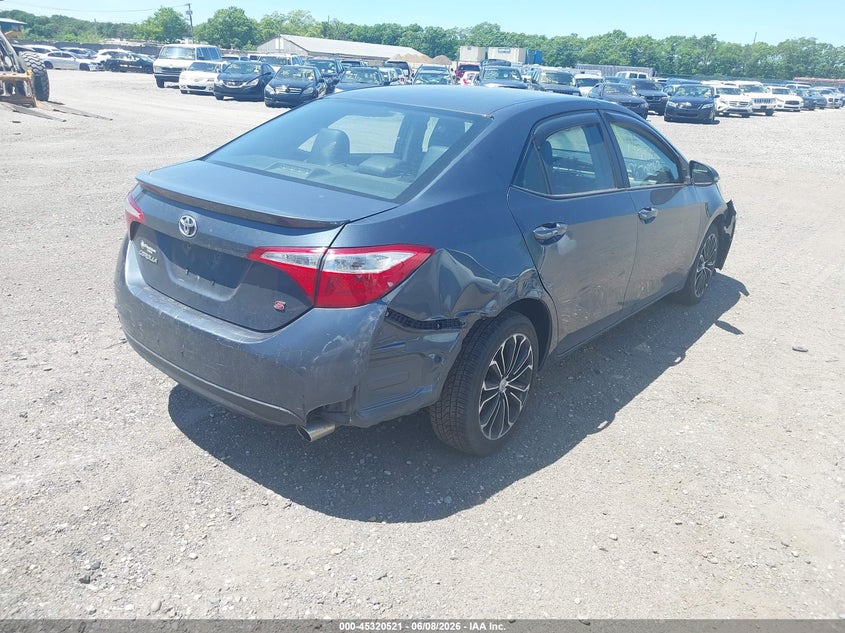 Vin: 2t1burhe1fc326275, lot: 45818454, toyota corolla s plus 20154