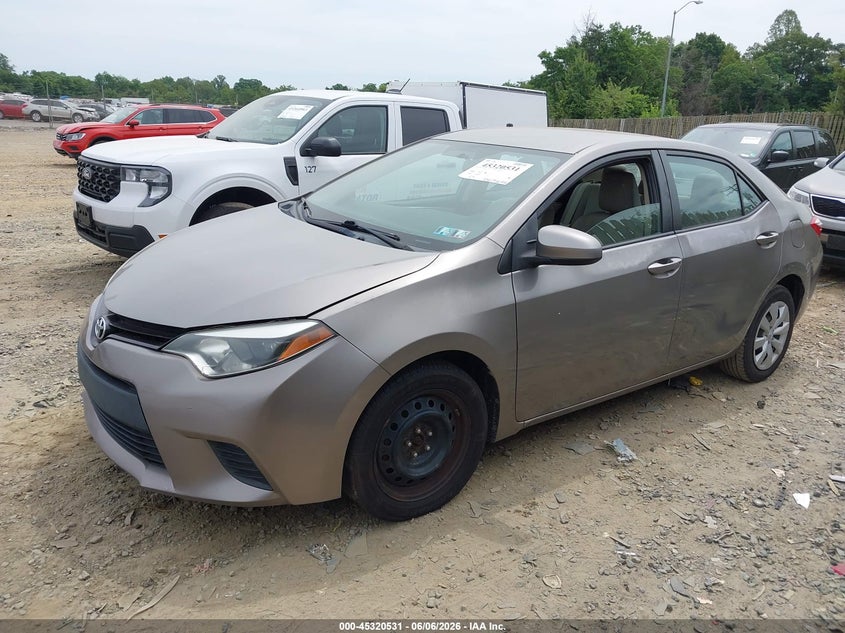 Vin: 2t1burhe9ec145164, lot: 45818464, toyota corolla le 20142