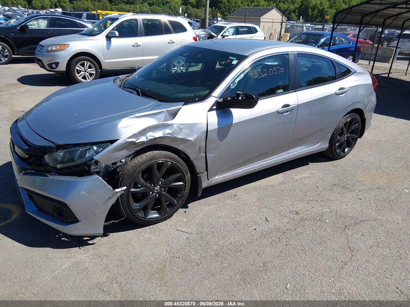 Vin: 2hgfc2f85kh556041, lot: 45818503, honda civic sport 20192
