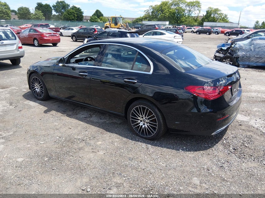 Vin: w1kaf4hbxsr291627, lot: 45818551, mercedes-benz c 300 20253