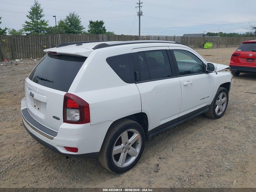 Vin: 1c4njcea2ed757701, lot: 45818552, jeep compass high altitude 20144