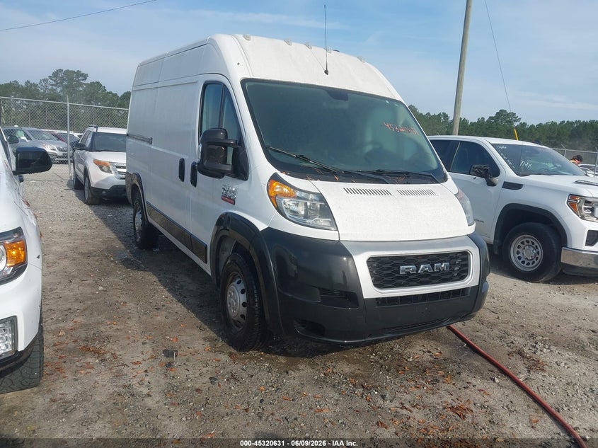 3C6TRVBG7KE549402 RAM PROMASTER 1500 HIGH ROOF 136 WB 2019