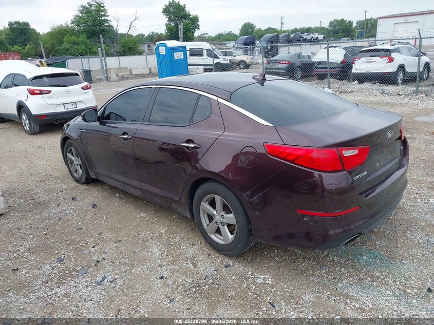 Vin: 5xxgm4a76fg394343, lot: 45818732, kia optima lx 20153