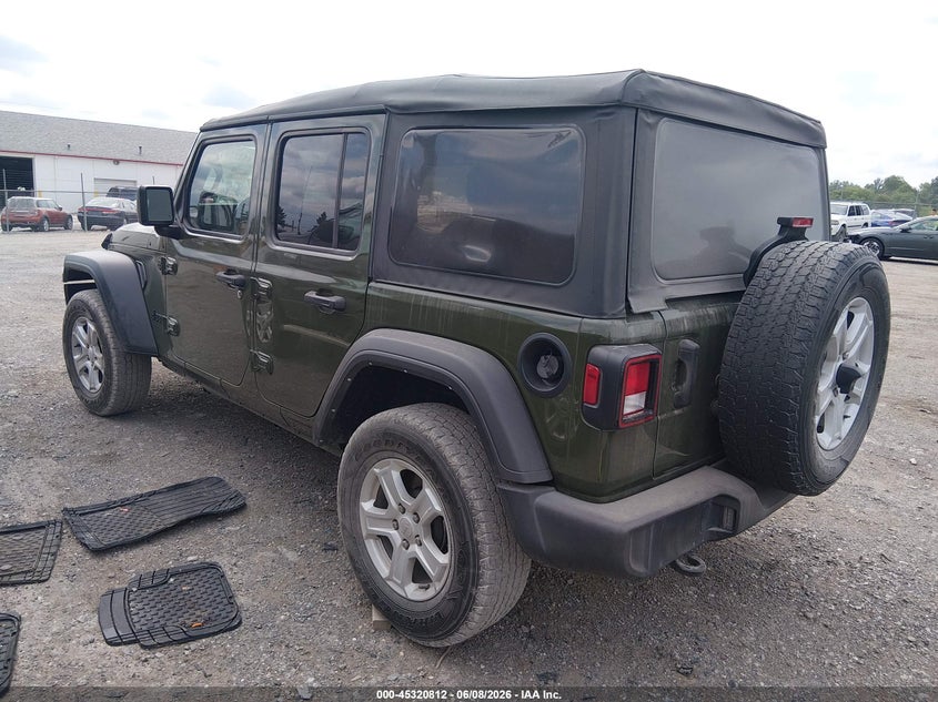 Vin: 1c4hjxdn1nw154834, lot: 45818745, jeep wrangler unlimited sport s 4x4 20223