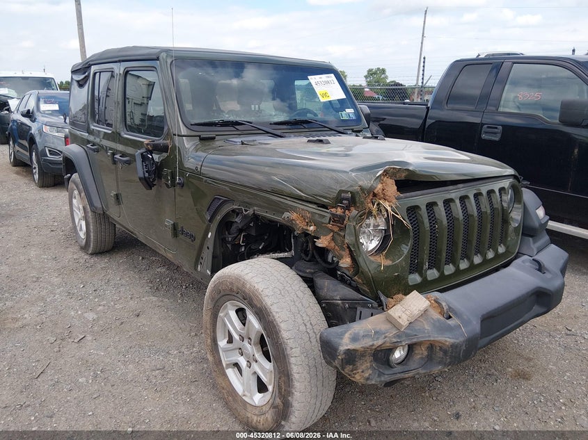 2022 JEEP WRANGLER UNLIMITED 2.0L I-4 DI, DOHC, T(VIN: 1C4HJXDN1NW154834