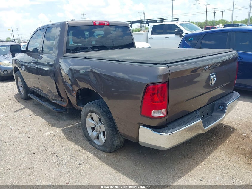 Vin: 1c6rr6fg9ms584968, lot: 45818838, ram 1500 classic tradesman  4x2 6'4 box 20213