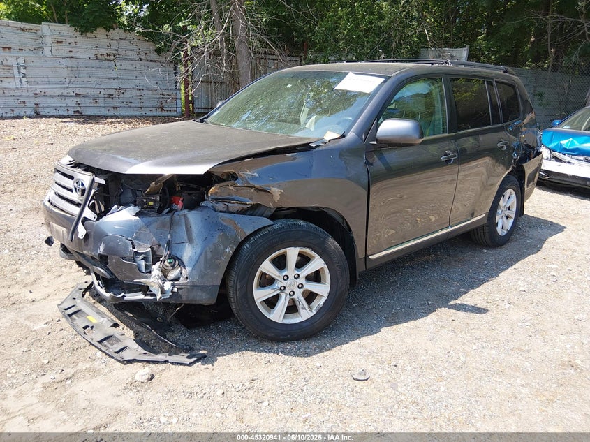 Vin: 5tdbk3eh9ds186207, lot: 45818874, toyota highlander se v6 20132